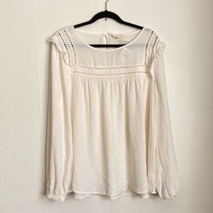 White baby doll top plus size